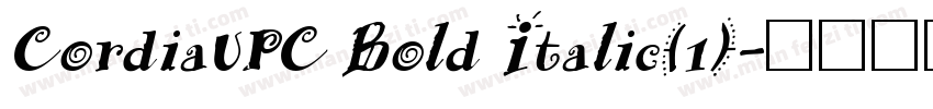 CordiaUPC Bold Italic(1)字体转换